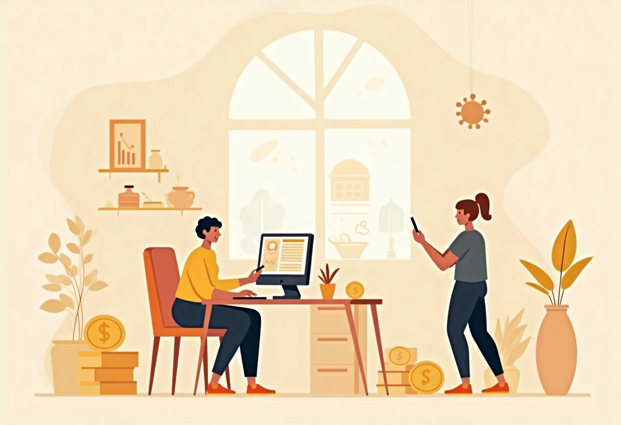 Freelancers managing finances