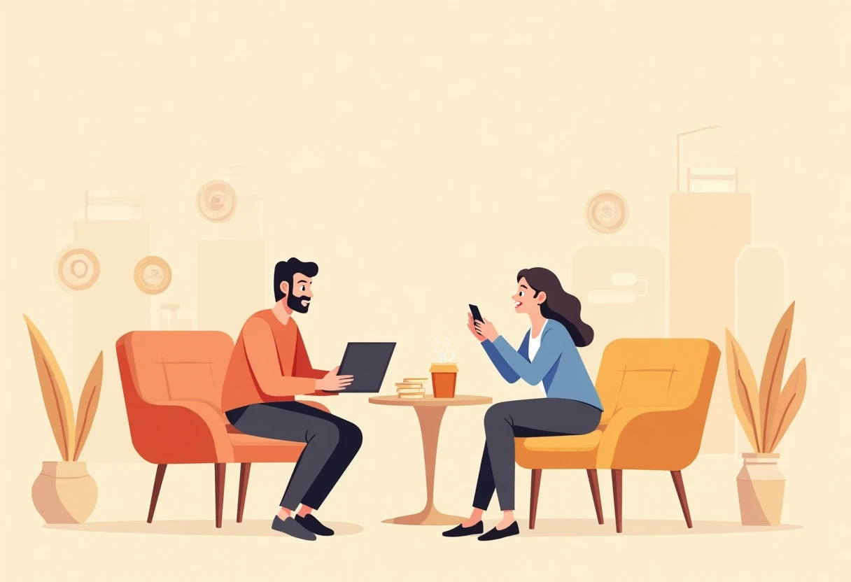 Discussing financial options